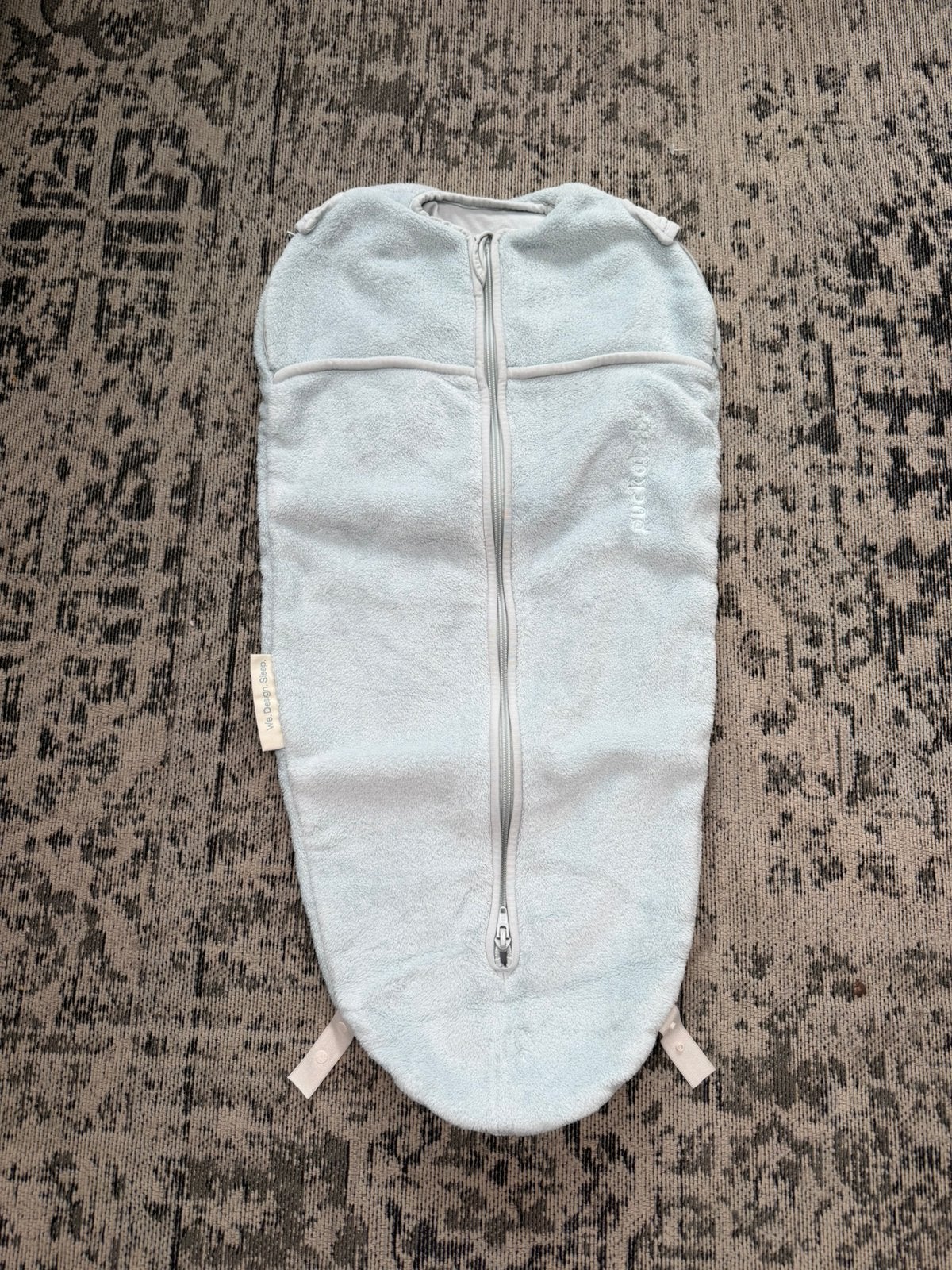 *** Puckababy mini teddy blauw ***, Puckababy, Ophalen of Verzenden, Zo goed als nieuw, Slaapzak
