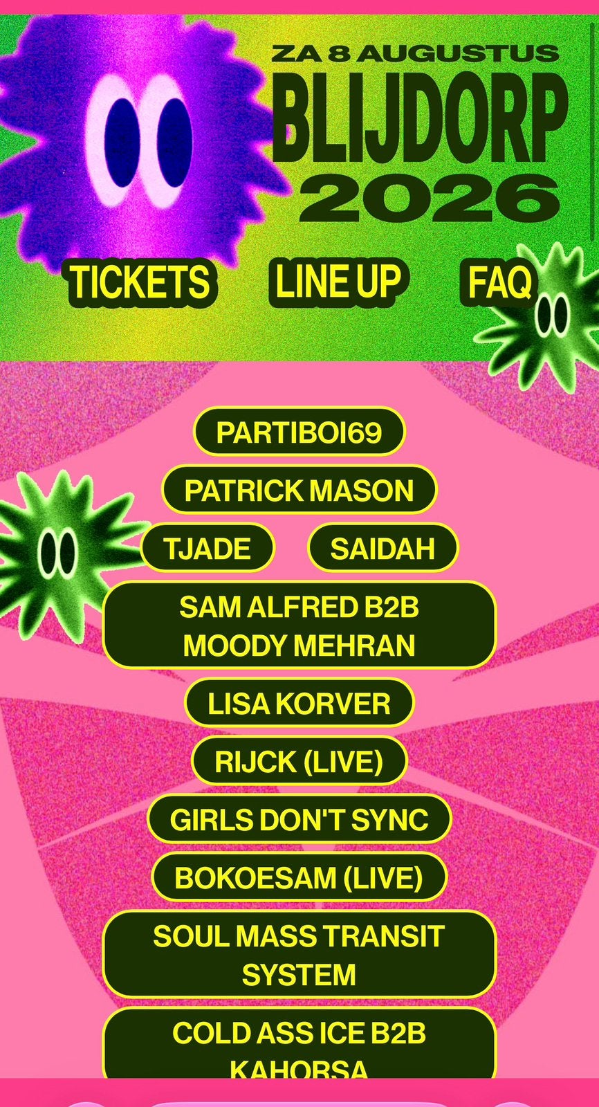 2 x kaartjes Blijdorp festival, Tickets en Kaartjes, Twee personen, Juni
