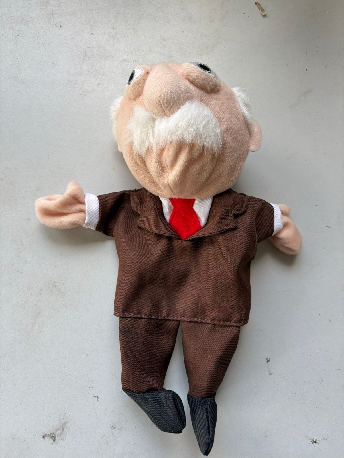 Albert Heijn Wuppie Knuffel - Oude Man met Baard, verzamel, Gebruikt, Overige typen, Met label, Klein (minder dan 20 cm)