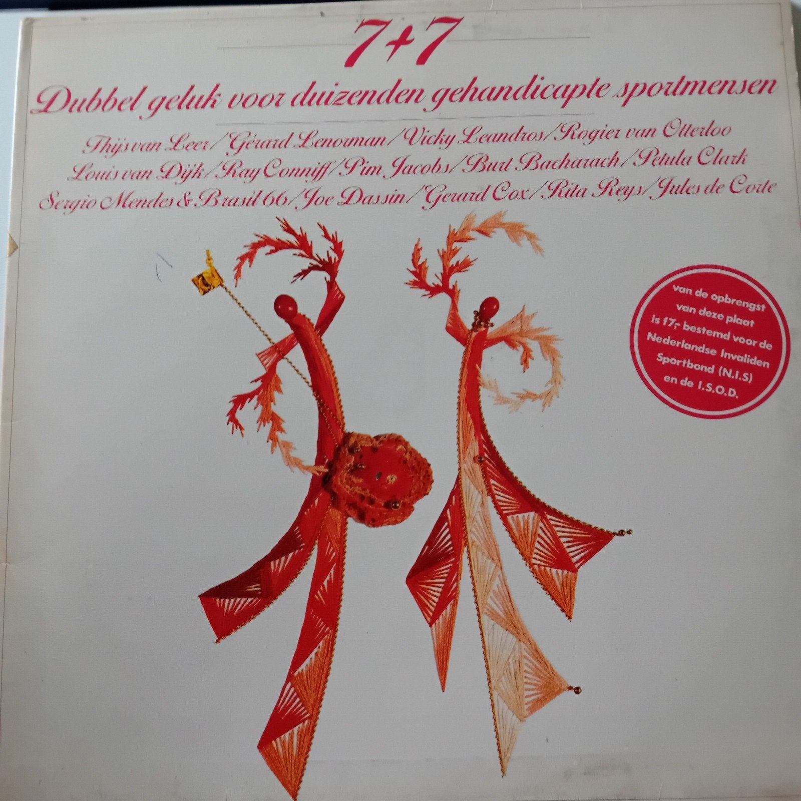 7+7 Dubbel geluk voor duizenden gehandicapte sportmensen, Cd's en Dvd's, Gebruikt, Pop, Ophalen of Verzenden, 12 inch