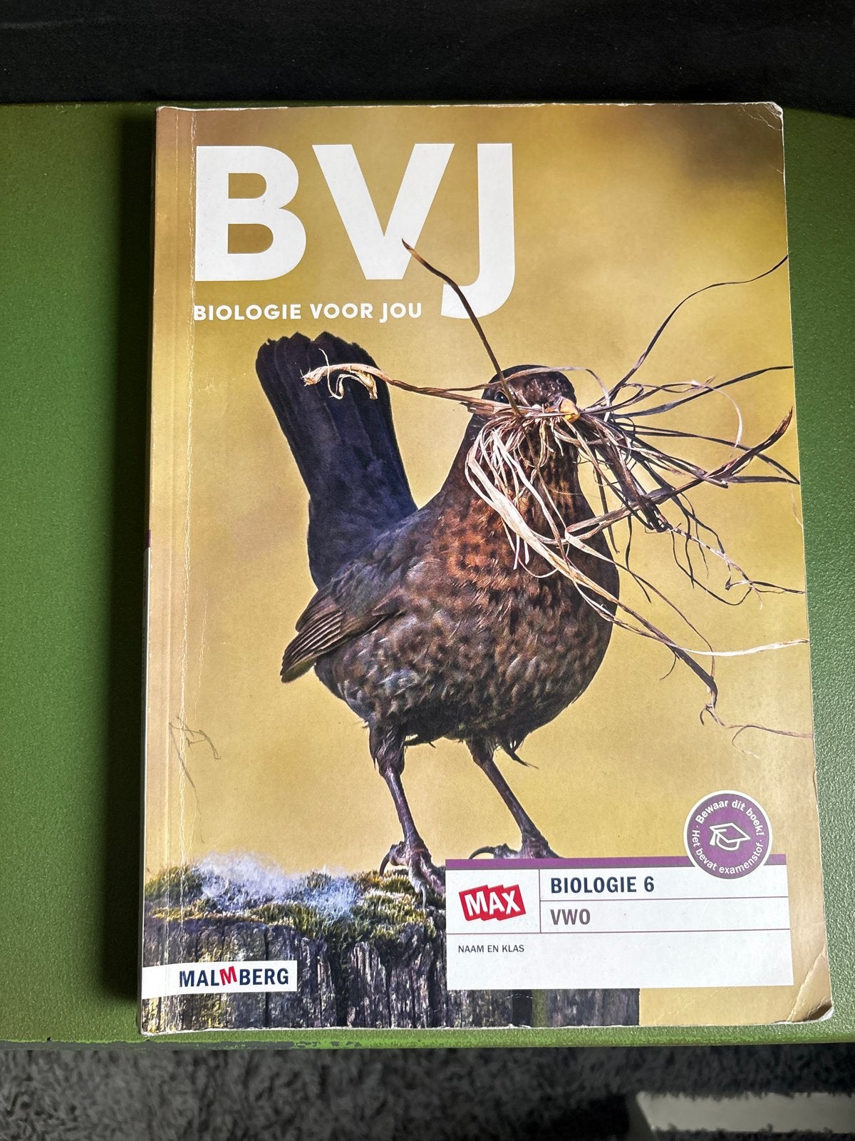 Biologie voor Jou VWO 6 - Malmberg (MAX), Boeken, Schoolboeken, Ophalen of Verzenden, Gelezen, VWO, Biologie