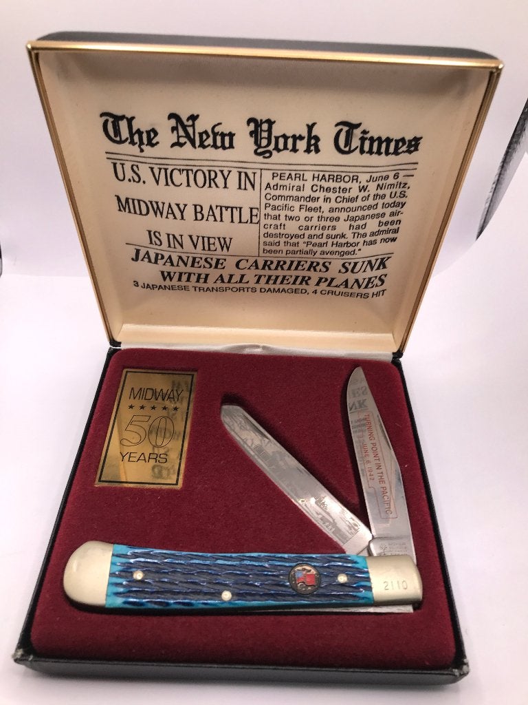 Rare Boker Commemorative Series WWII Trapper numberd, Caravans en Kamperen, Kampeergereedschap, Zo goed als nieuw, Ophalen of Verzenden