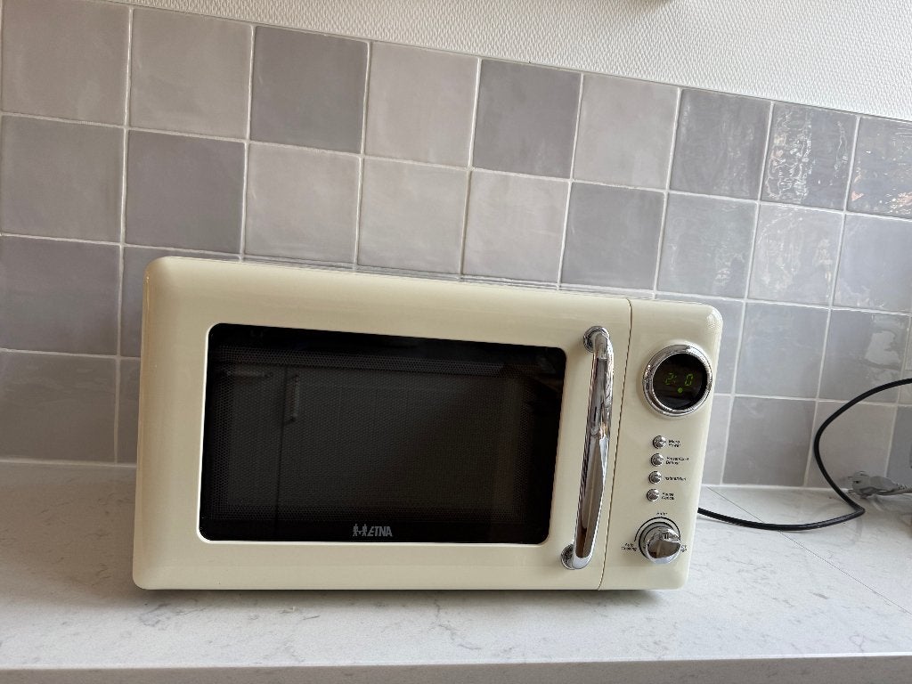 Etna retro microwave 20 liters, Ophalen, Minder dan 45 cm, Vrijstaand, Magnetron