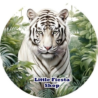 lf1233 luxe icing tijger 19cm eetbare taart plaat print, Ophalen of Verzenden, Nieuw, Taarten, Versiering