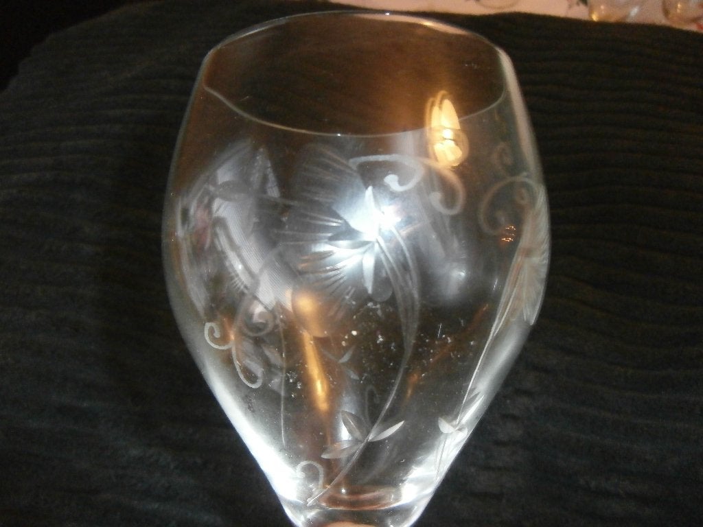 Antiek likeurglas met takje besje al versiering op voet glas, Antiek en Kunst, Curiosa en Brocante, Ophalen of Verzenden