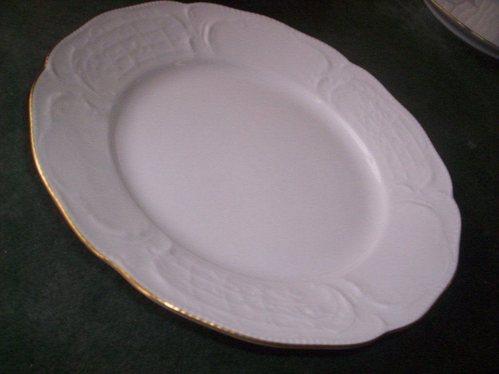 Rosenthal, Classic Rose, witte borden met goudrand, Ophalen of Verzenden
