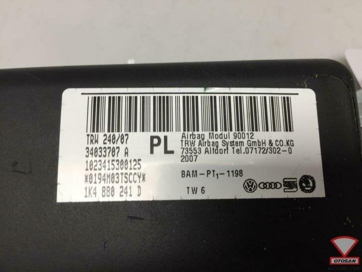 vw golf 5 leon 1p stoelairbag stoel airbag links 1k4880241d, Gebruikt, Volkswagen, Volkswagen AG, Berliner Ring 2
38440  Wolfsburg, DE
