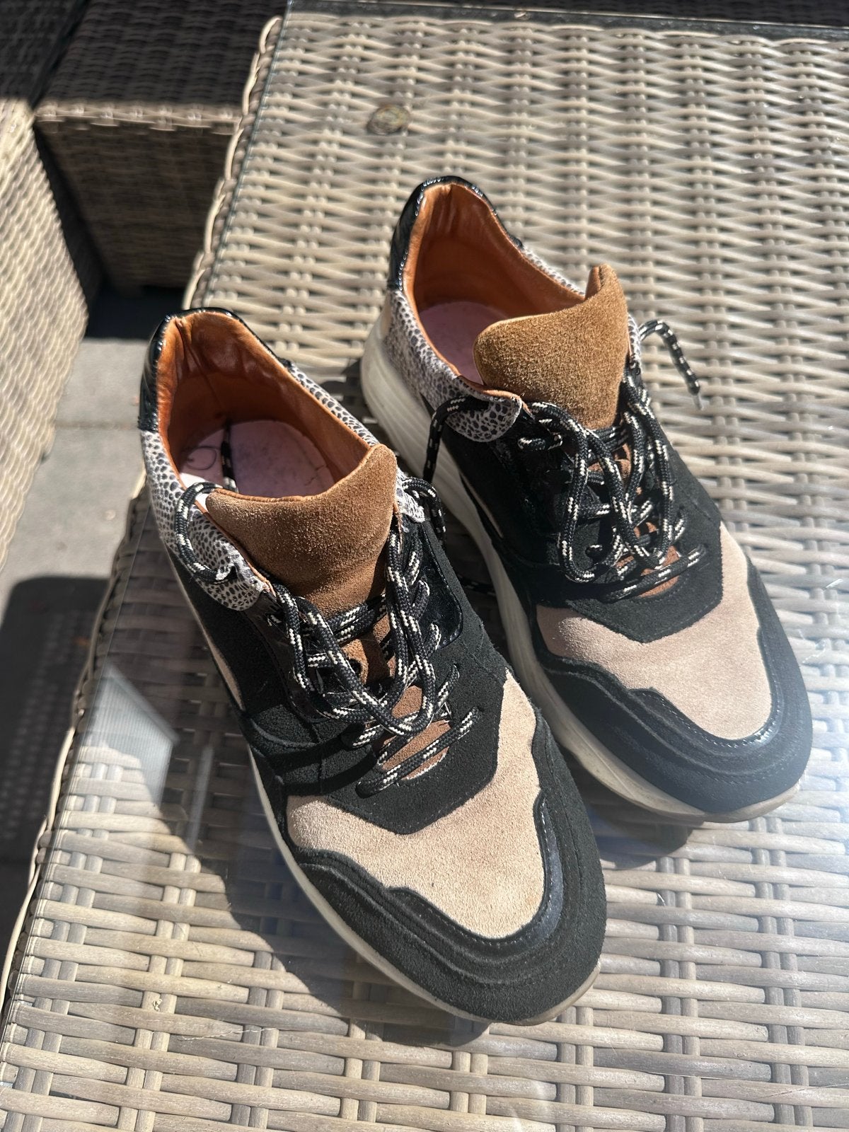 Manfield sneakers maat 42 - Zo goed als nieuw, Ophalen of Verzenden, Zo goed als nieuw, Zwart, Sneakers of Gympen