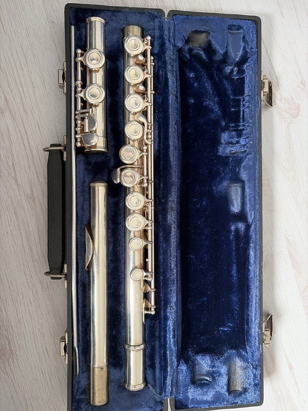 Henri Selmer koffer met Elkhart dwarsfluit., Muziek en Instrumenten, Ophalen, Gebruikt, Dwarsfluit, Met koffer of tas