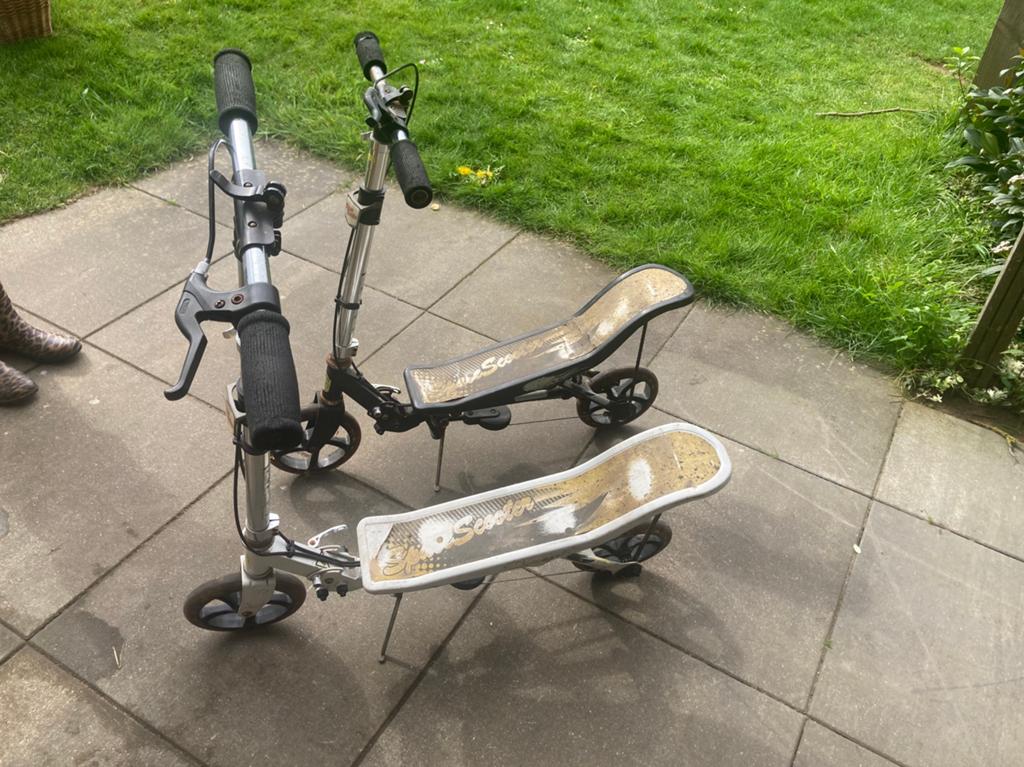 Twee spacescooters, gebruikt., Fietsen en Brommers, Steps, Ophalen, Gebruikt, Overige typen