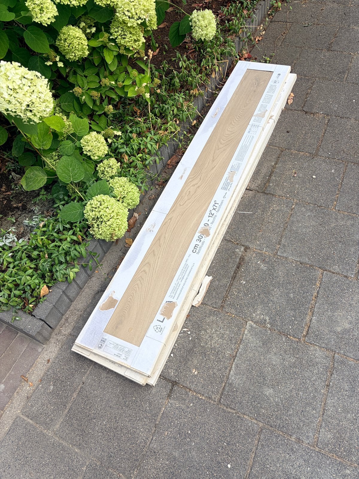 Keramische vloertegels licht eiken 180x30, Ophalen, 60 cm of meer, Keramiek, Zo goed als nieuw