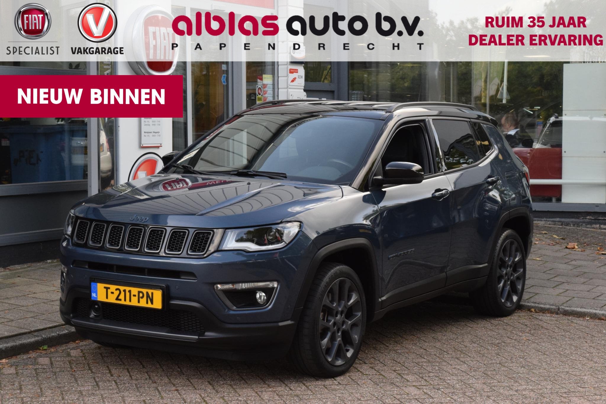 Jeep Compass 4xe 240 Plug-in Hybrid Electric S, Auto's, Euro 6, 4 cilinders, Blauw, Bedrijf