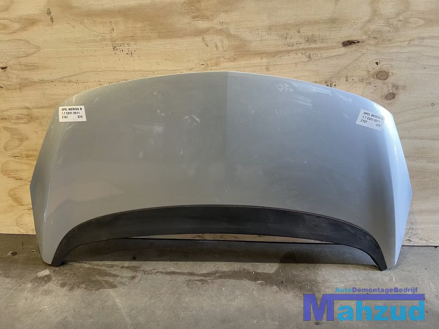 OPEL MERIVA B zilver Z157 Motorkap 2010-2017, Gebruikt, Opel Automobile GmbH, Ophalen of Verzenden, Kontakt@opel-infoservice.de