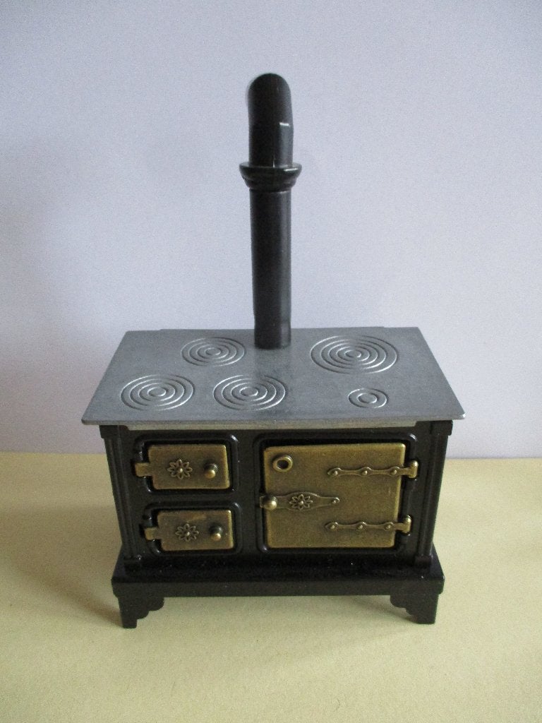 poppenhuis metalen fornuis, Verzamelen, Ophalen of Verzenden, Zo goed als nieuw, Decoratie