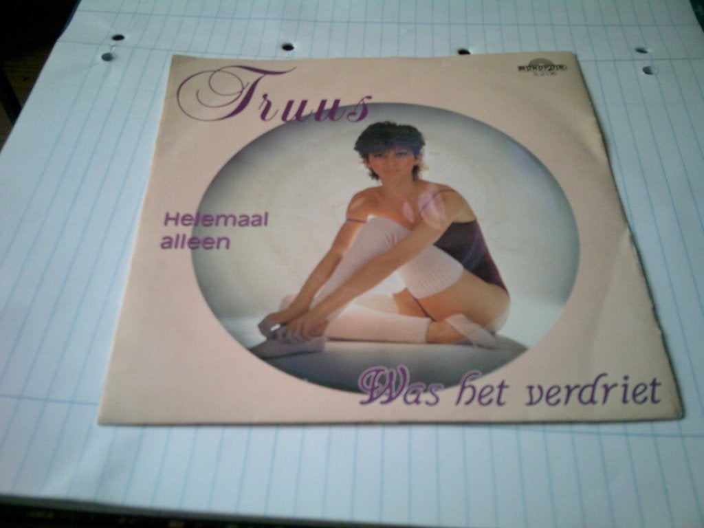 TRUUS HELLEMAAL ALLEEN - WAS HET VERDRIET, Cd's en Dvd's, Vinyl | Nederlandstalig, 7 inch, Ophalen of Verzenden, Levenslied of Smartlap