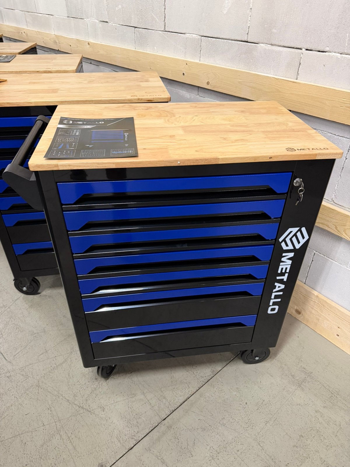 Metallo gevulde Gereedschapwagen l Nieuw model l momentsleut, Ophalen of Verzenden