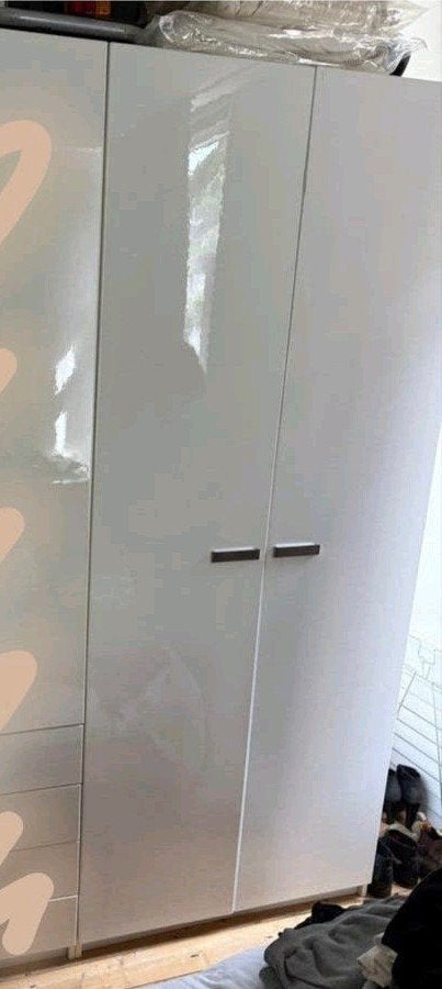 IKEA Pax kledingkast 236x100 cm met Fardal hoogglans wit deu, Ophalen, Gebruikt, 200 cm of meer, 50 tot 100 cm