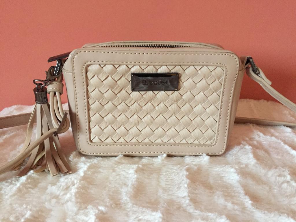 Supertrash beige crossbody schoudertas, Verzenden, Zo goed als nieuw, Beige, Schoudertasje