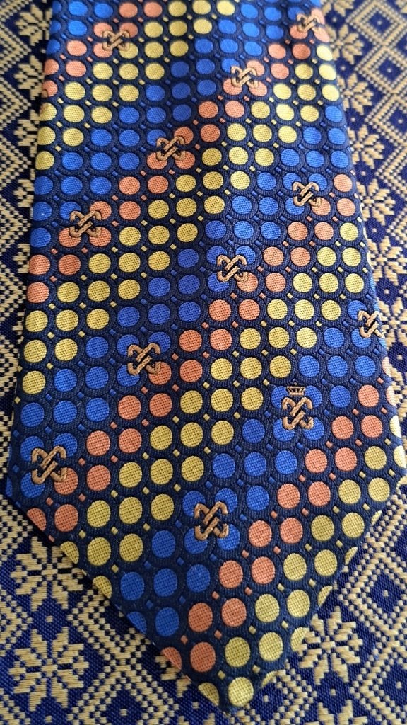 Ahold stropdas geel-oranje-blauw Albert Heijn, Ophalen of Verzenden, Nieuw, Gebruiksvoorwerp
