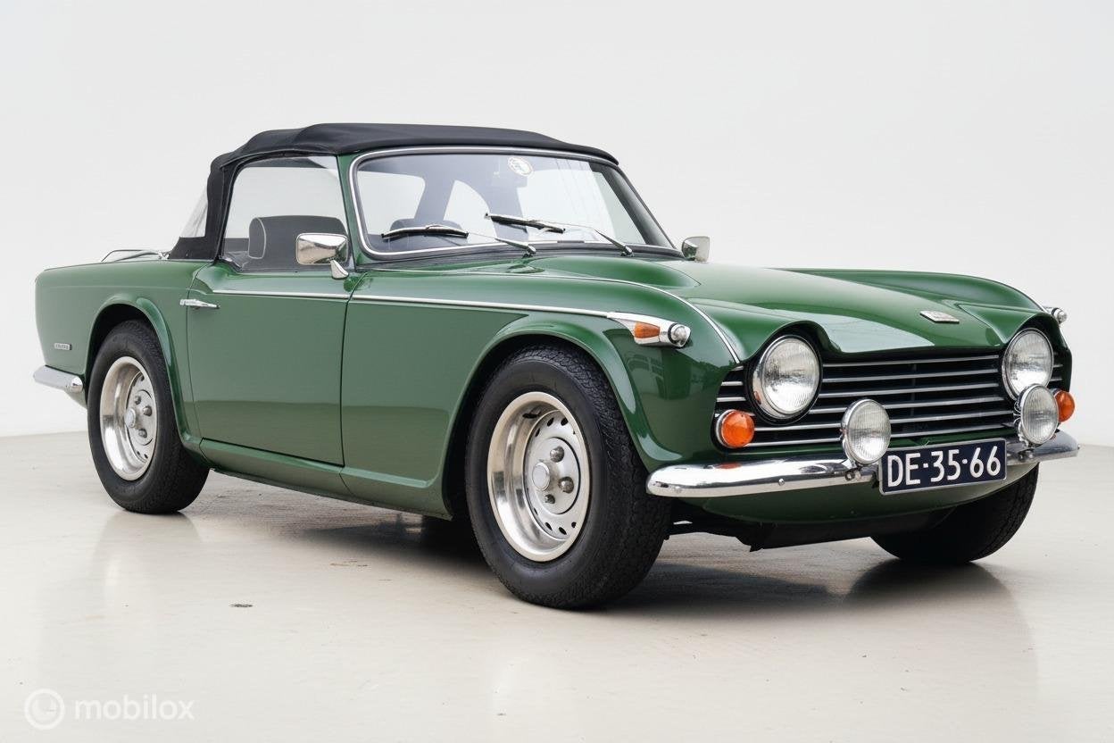 Gebruiksklare Triumph TR4 met 6-cilinder uit TR250 / TR5, foto 5