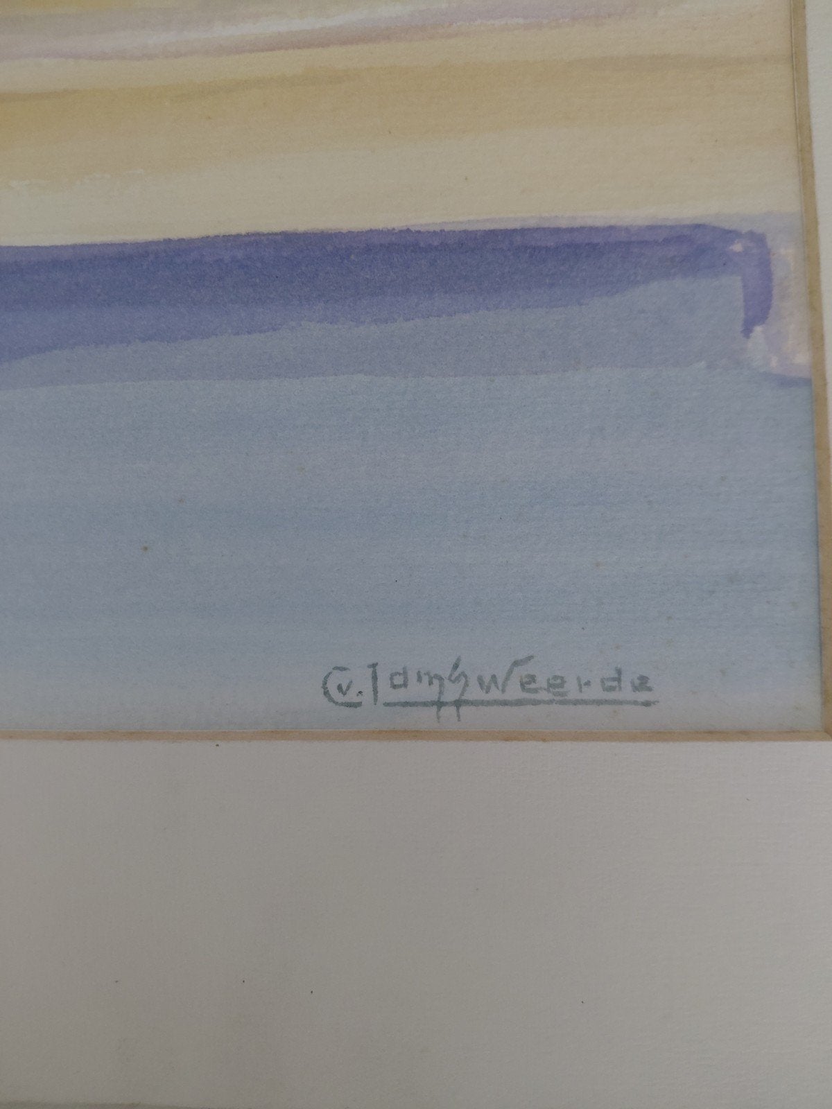 Aquarel Clemens v Lamsweerde 2 stuks, Antiek en Kunst, Kunst | Tekeningen en Foto's, Ophalen of Verzenden