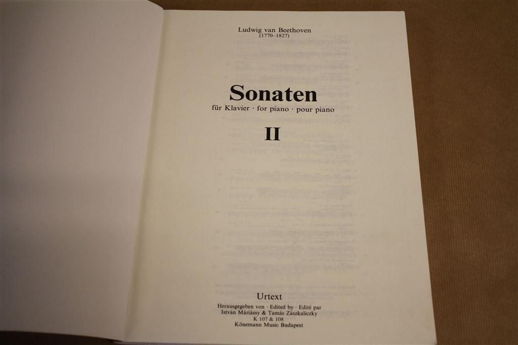 Boek: Beethoven - Piano Sonaten II. Urtext., Gebruikt, Verzenden, Klassiek, Artiest of Componist