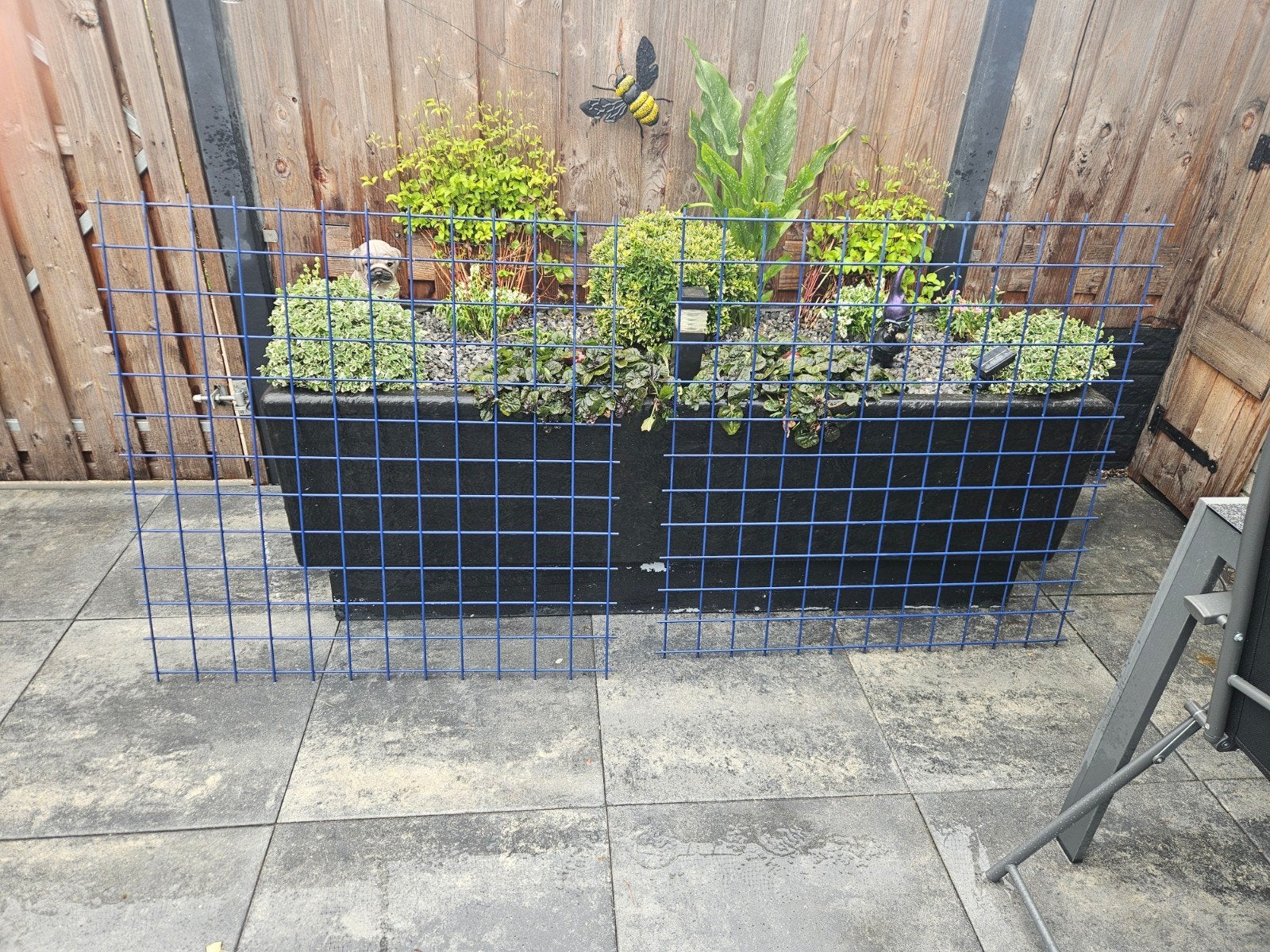 2 maal Stevig ijzeren hekwerk 100x100 cm voor tuin of perk, Ophalen, Gebruikt, IJzer, Tuinhek