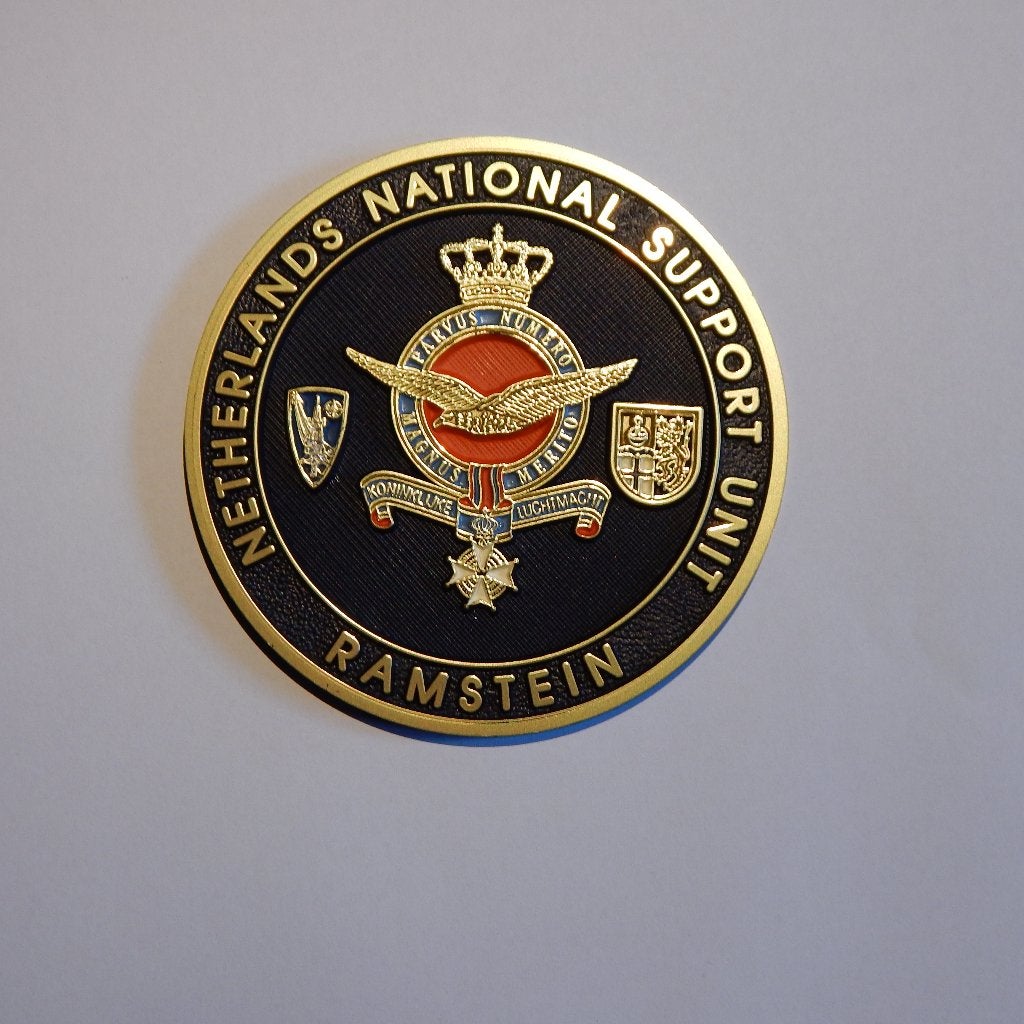 Schild Netherlands National Support, Verzamelen, Verzenden, Luchtmacht, Nederland, Embleem of Badge