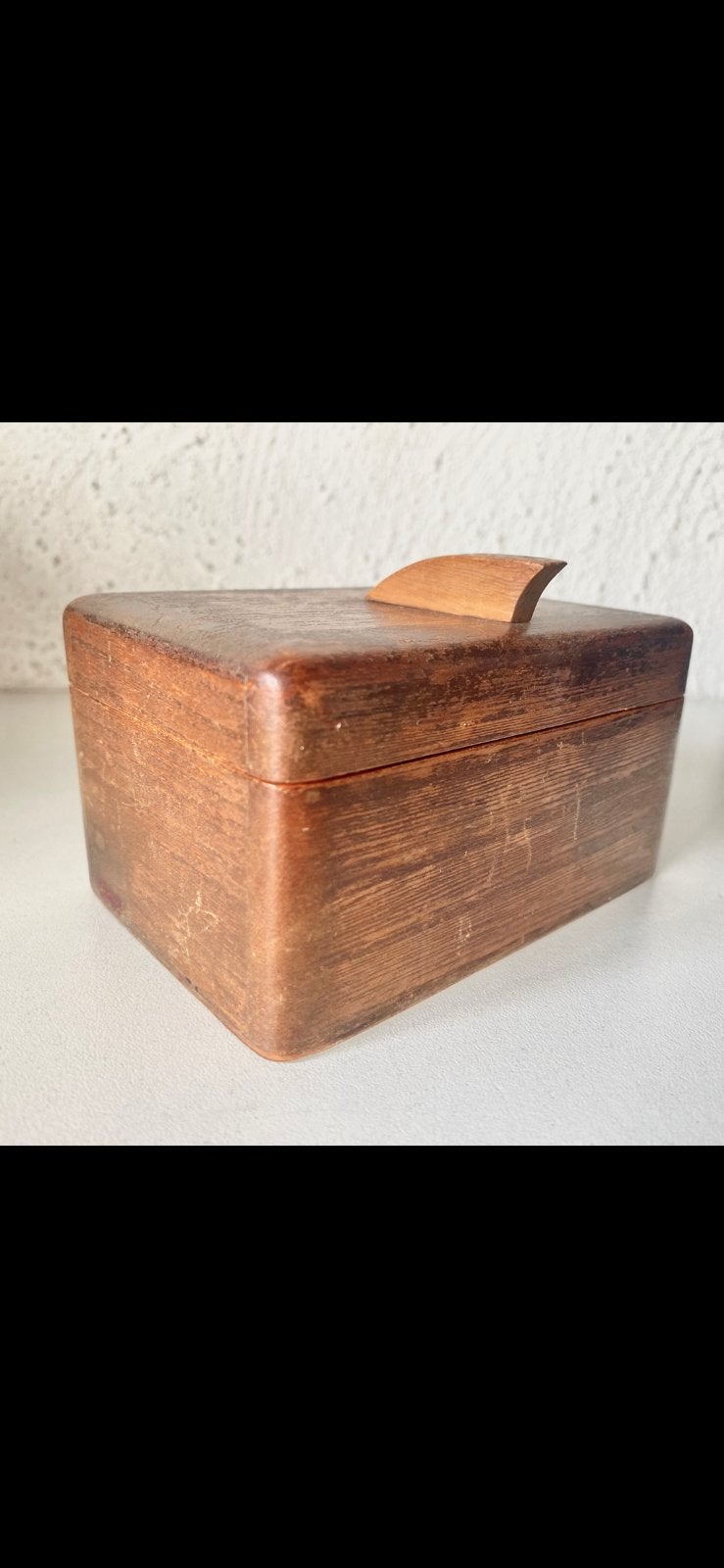 mooi ANTIEK ‘ART DECO’ HOUTEN DOOSJE / KISTJE, Ophalen of Verzenden