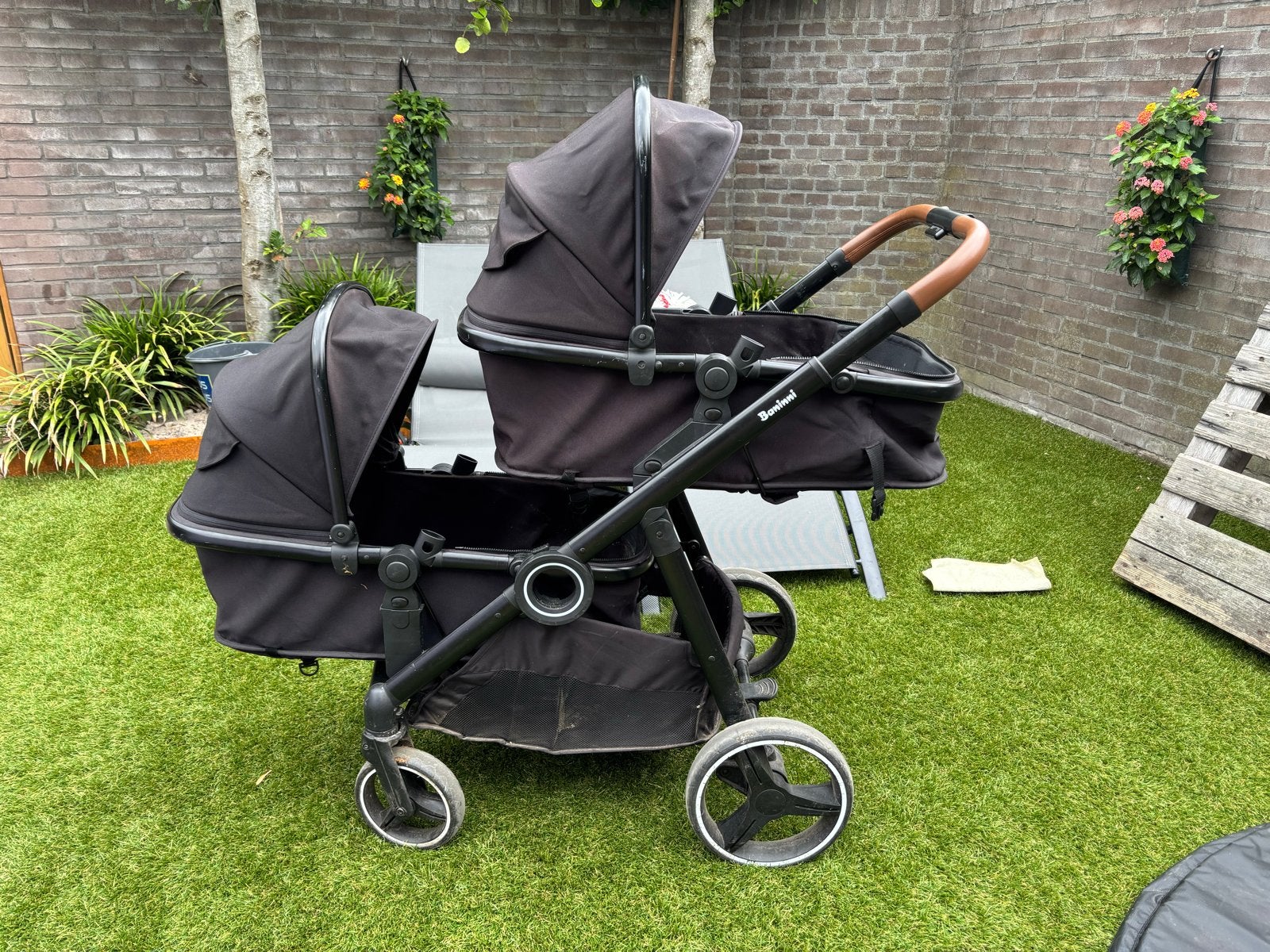 Baninni Luiz Duo Kinderwagen - Veelzijdig en Compleet, Gebruikt, Duowagen, Combiwagen, Ophalen