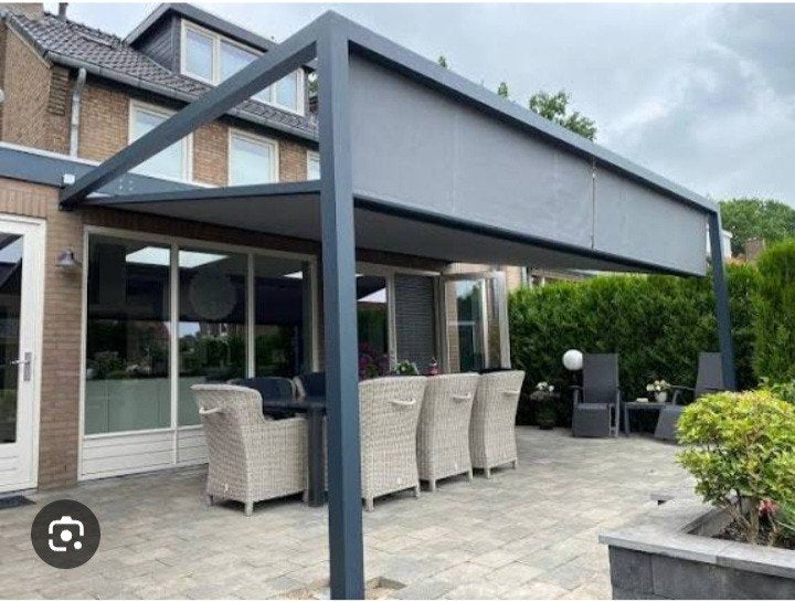 pergola zonnescherm cubola 400 x 400., Ophalen, Tuinpaviljoen