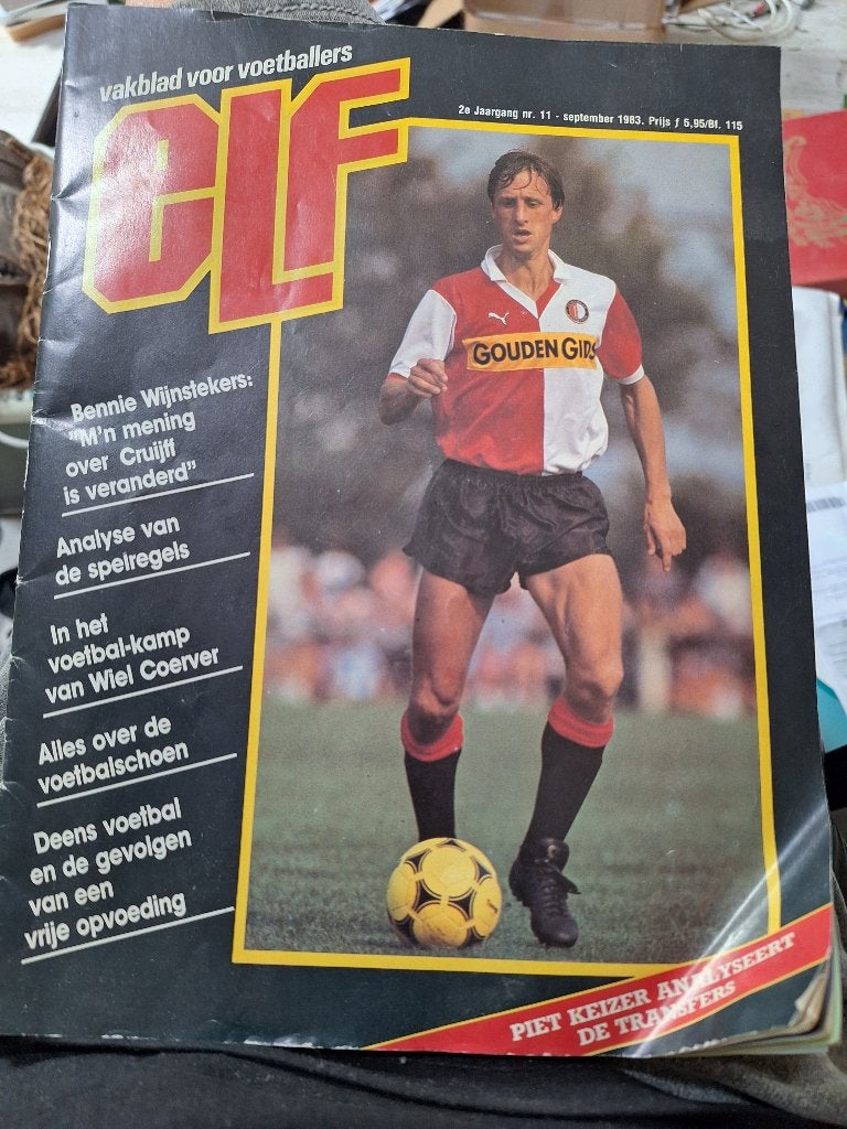 ELF met cover Cruijff in Feyenoord shirt, Ophalen of Verzenden, Gebruikt, Feyenoord, Boek of Tijdschrift