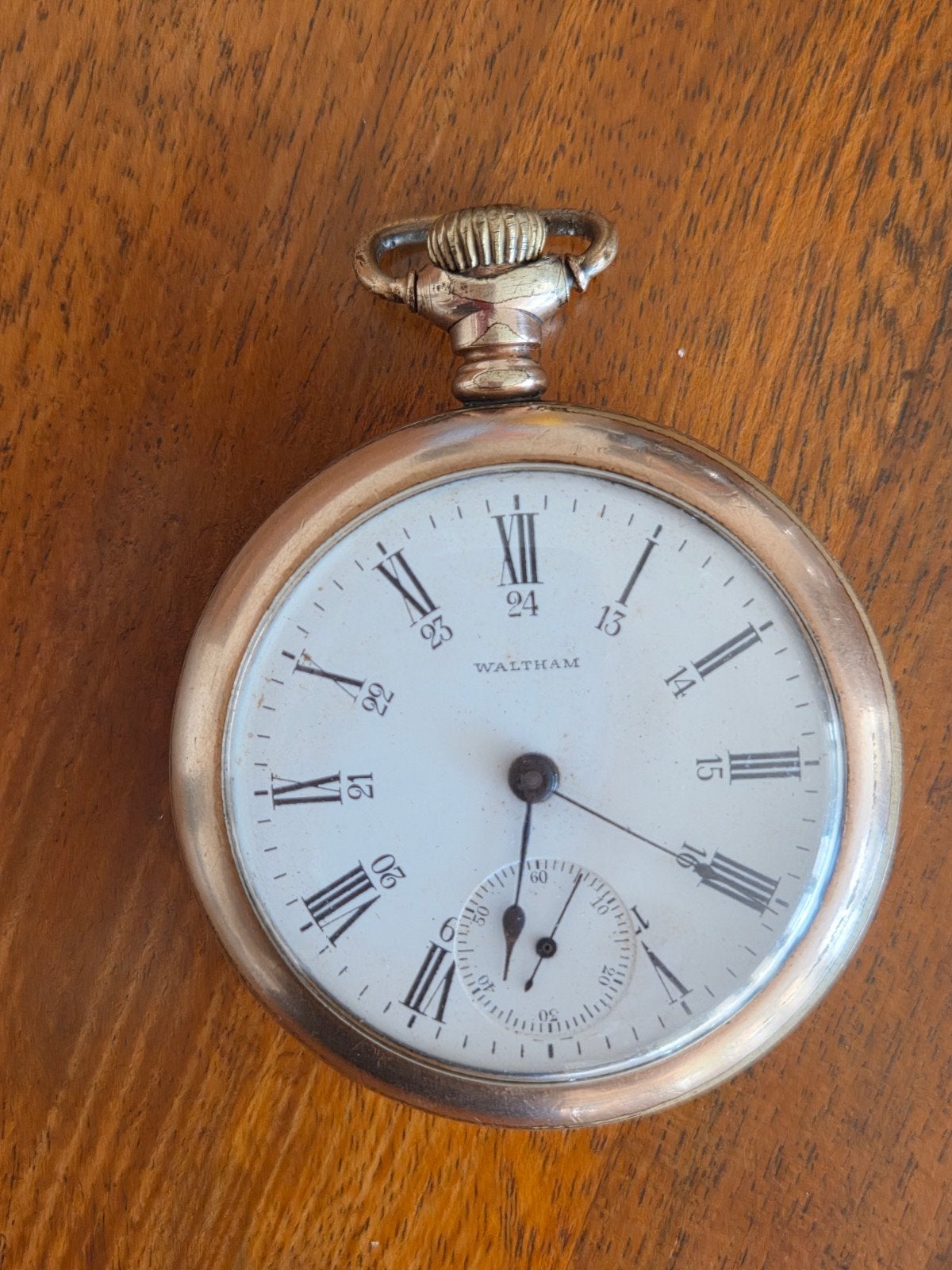 Waltham zakhorloge uit 1900, loopt!, Ophalen of Verzenden, Staal, Zakhorloge, Overige merken