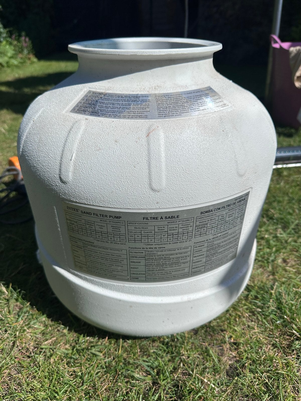 Intex filtertank SF70220RC-2 voor Zwembad, Ophalen, Gebruikt, Zwembadpomp