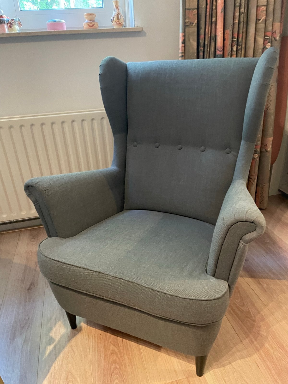 Strandmon fauteuil - Ikea, Huis en Inrichting, Fauteuils, Ophalen, Gebruikt, 100 tot 125 cm, 75 tot 100 cm