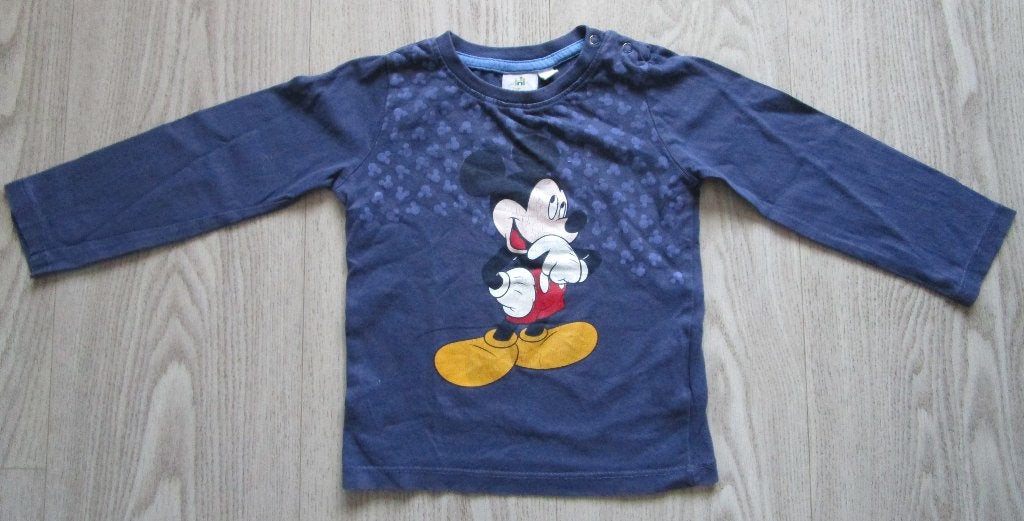 Disney Mickey Mouse Longsleeve – Maat 86/92, Disney, Gebruikt, Jongetje of Meisje, Ophalen of Verzenden