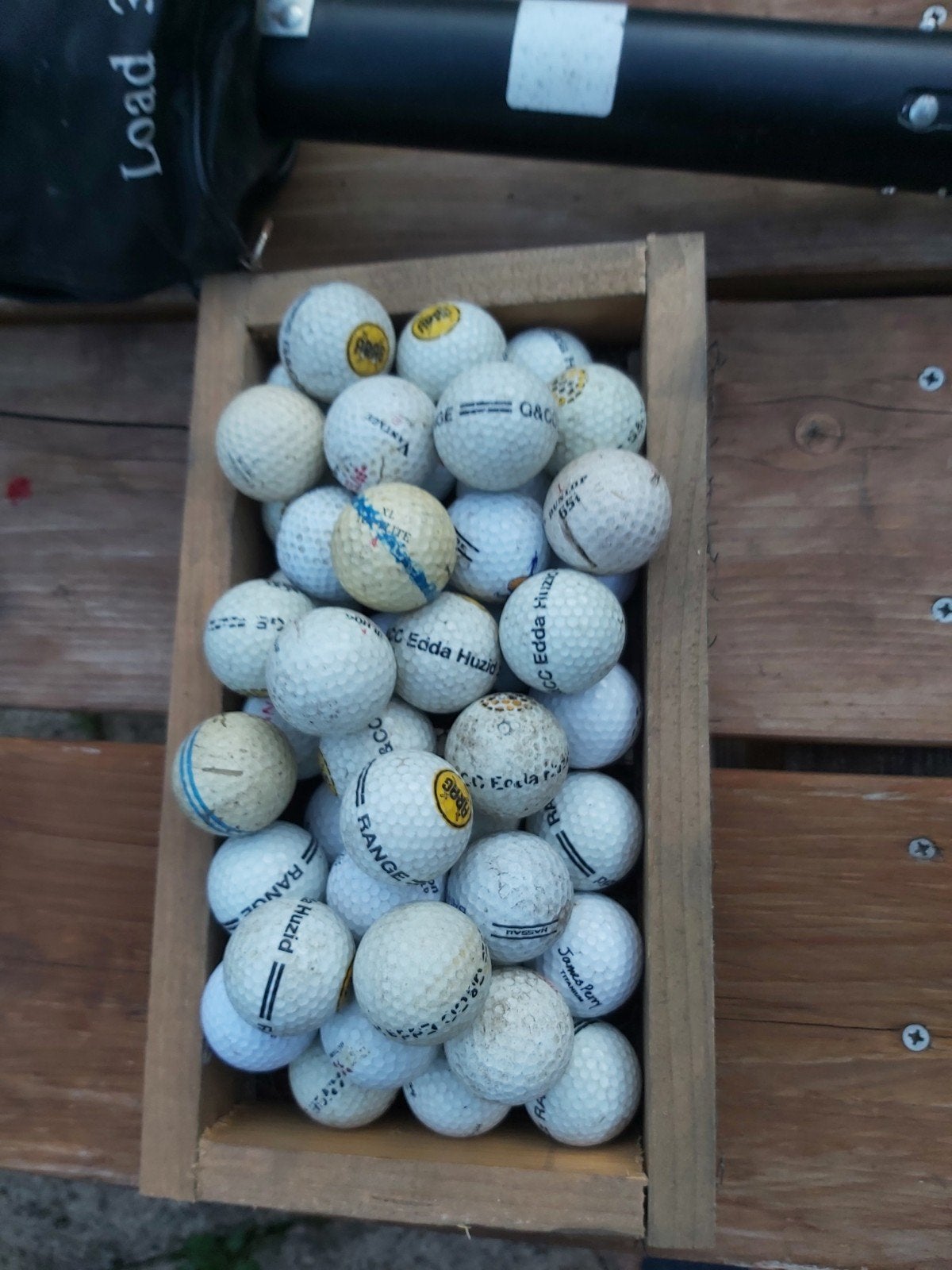 Golfballen met ballenraper - Gebruikt, Ophalen of Verzenden, Gebruikt, Bal(len)