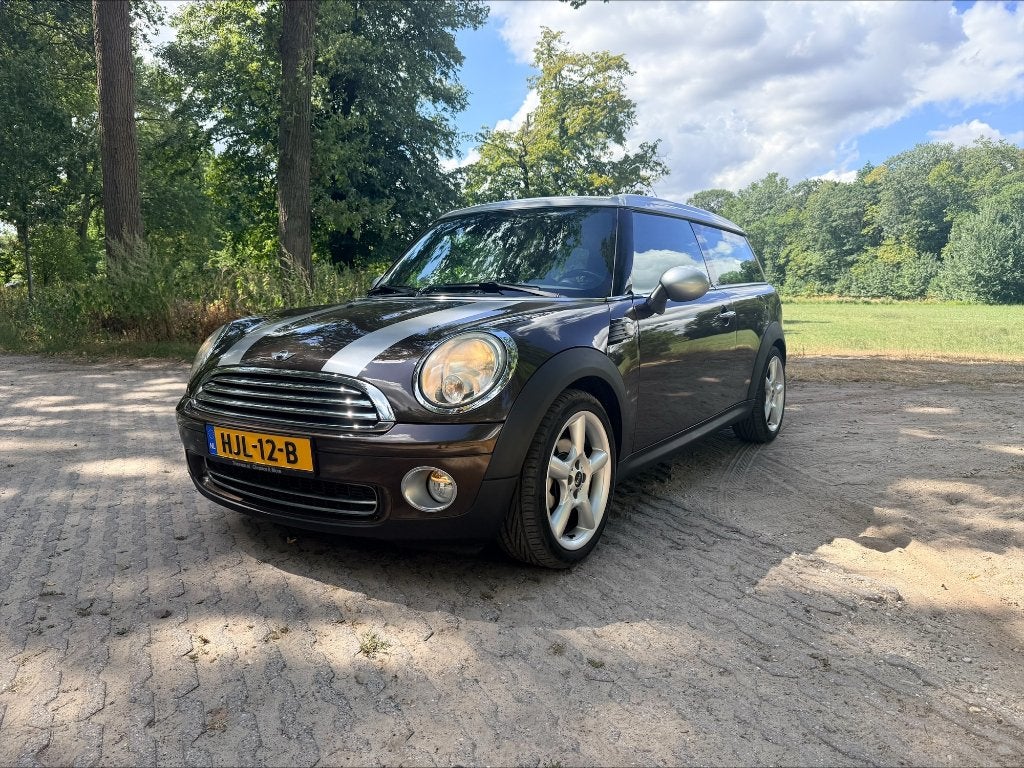 Mini Clubman Cooper 2008 Supernetjes, Voorwielaandrijving, 4 cilinders, Bruin, Leder en Stof