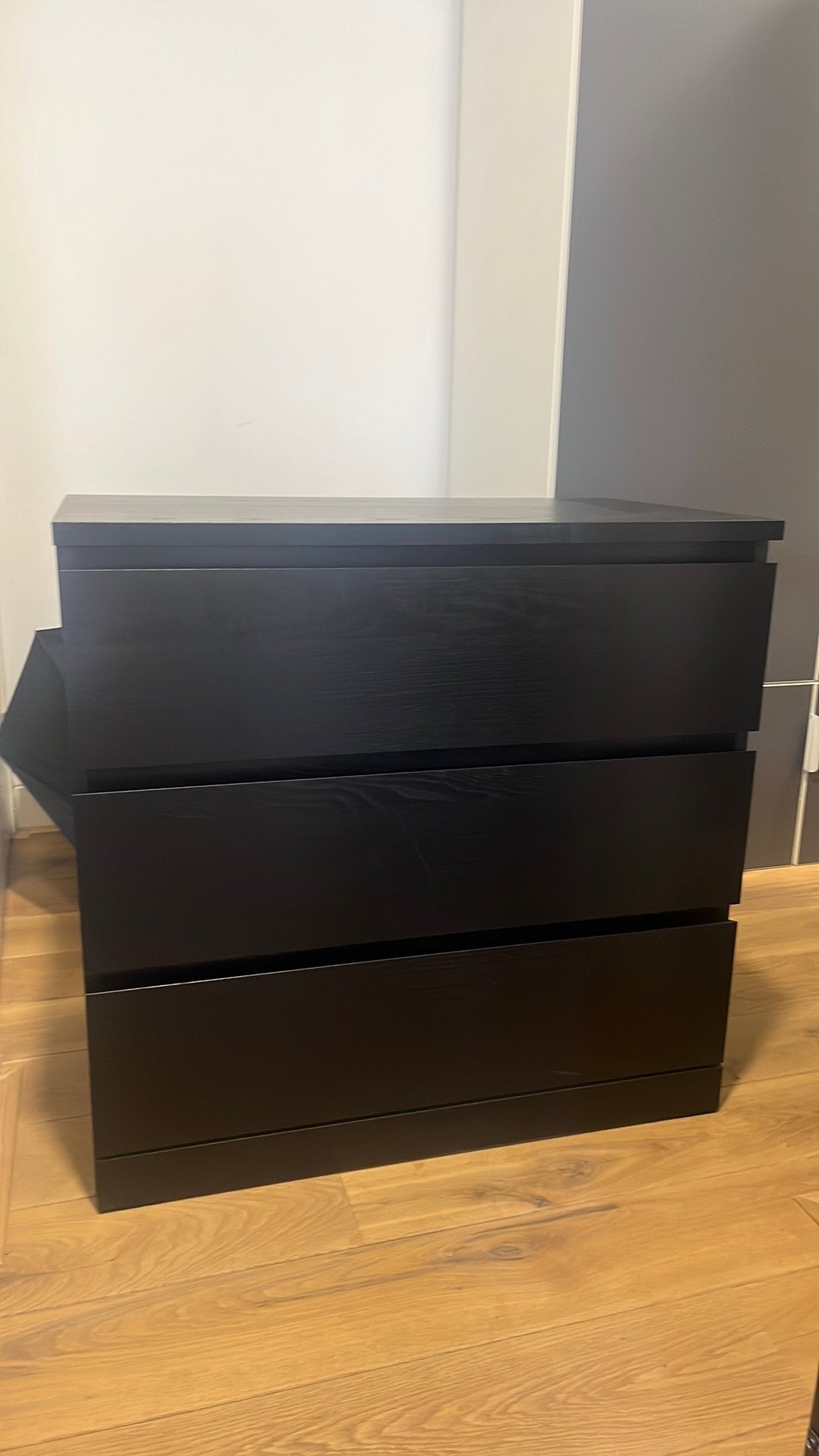 Ikea : MALM N chest/3 drw 80x78, Huis en Inrichting, Ophalen, 50 tot 100 cm, Zo goed als nieuw, Minder dan 100 cm