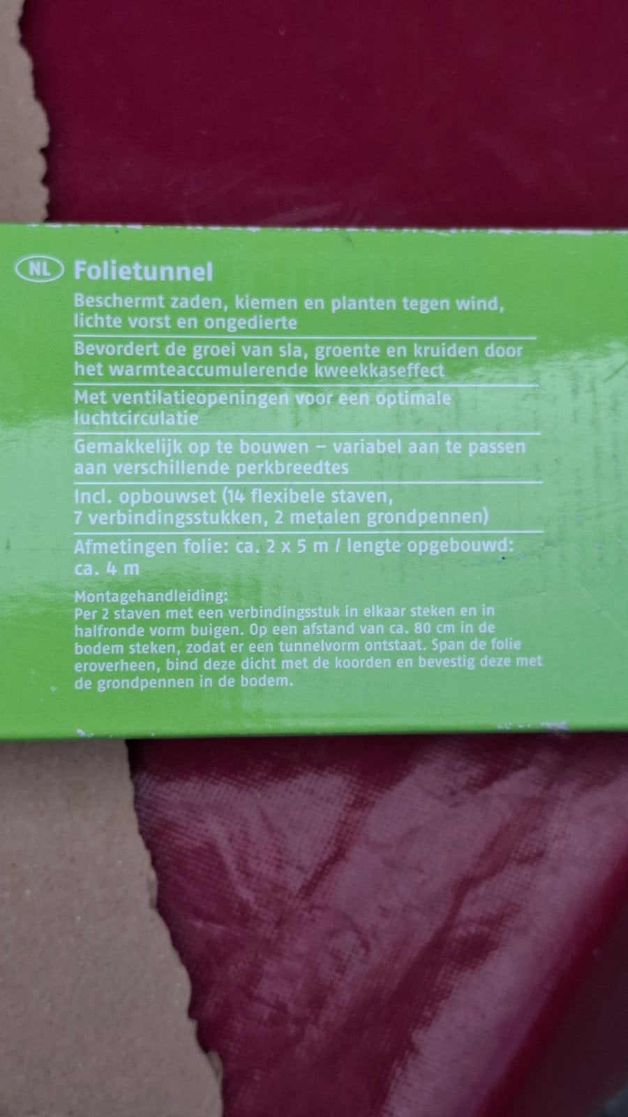 Sproeislang/druppelslang  + Folietunnel. Folie NIEUWNIEUW, Ophalen, Tuinslang