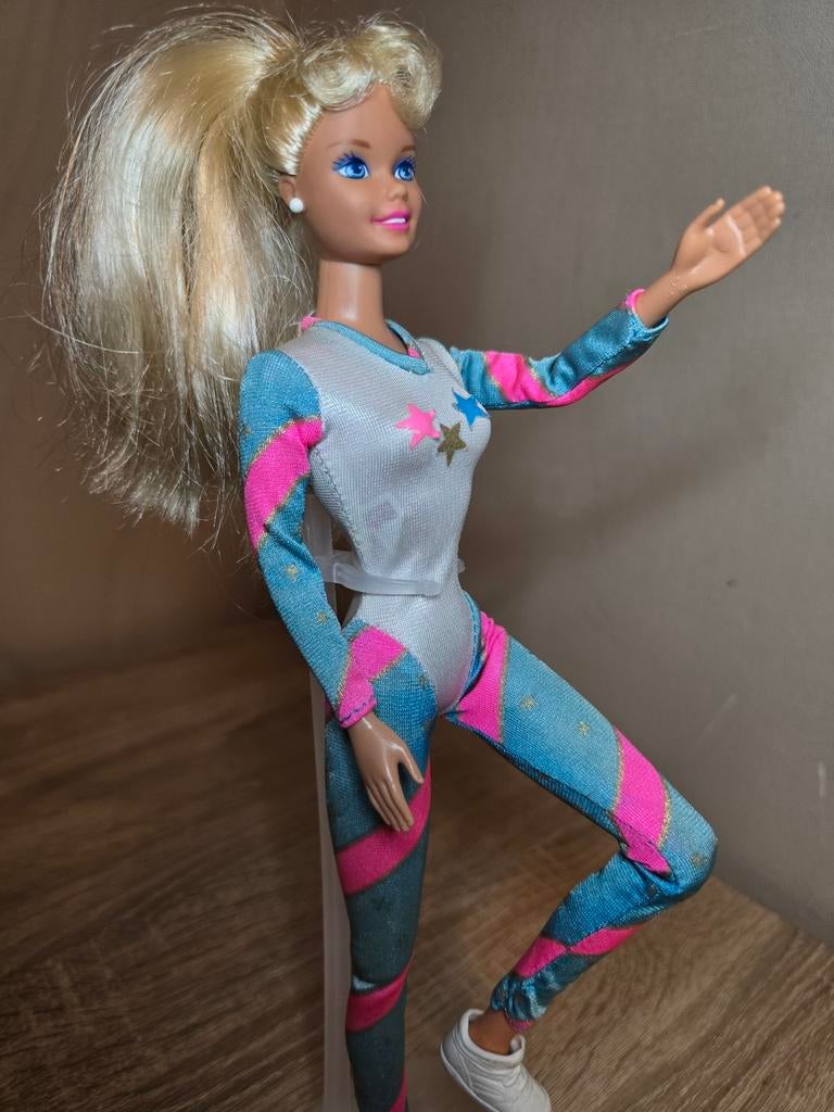 Barbie Super Gymnast - vintage Mattel, Ophalen of Verzenden, Zo goed als nieuw, Pop