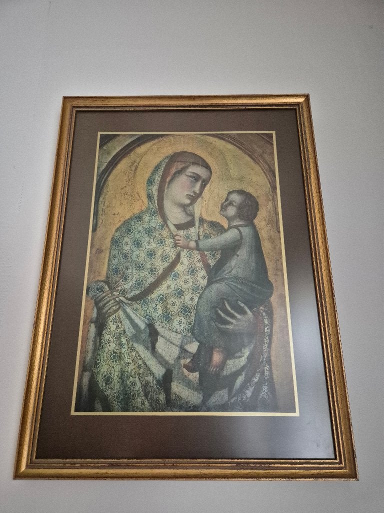 Maria met Kind - Ingelijste Reproductie, Ophalen of Verzenden