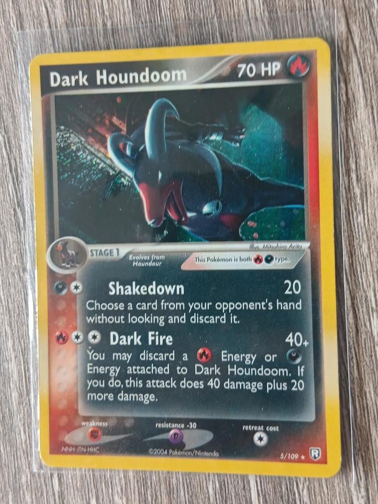 Dark Houndoom holo Team Rocket Returns, Hobby en Vrije tijd, Verzamelkaartspellen | Pokémon, Zo goed als nieuw, Ophalen of Verzenden