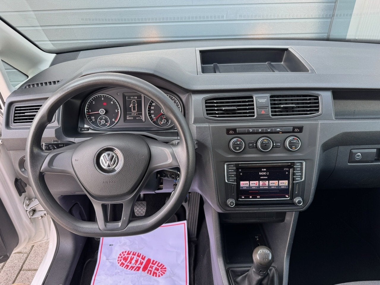 Volkswagen Caddy 1.6 TDI 102pk Comfortline | Trekhaak | Navi, Voorwielaandrijving, Euro 5, Stof, Gebruikt