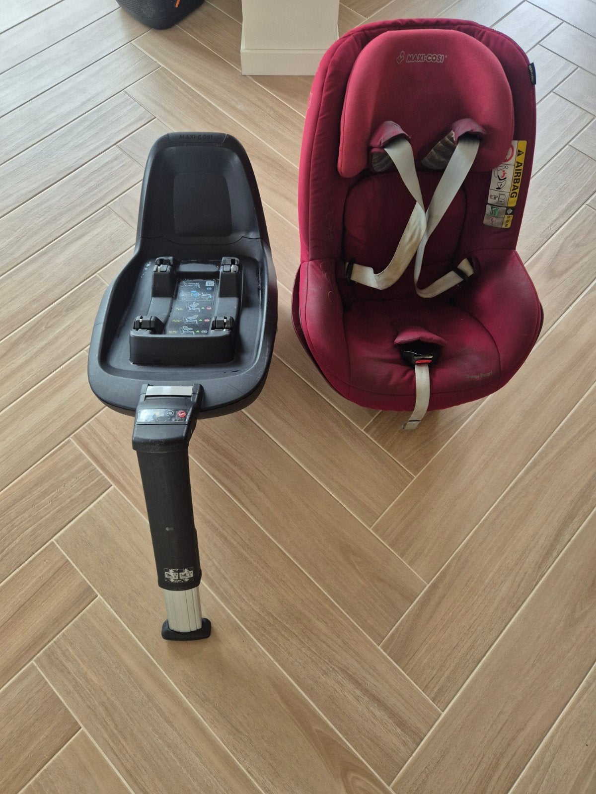 Maxi-Cosi 2wayFix Isofix base + 2way Pearl autostoel, Ophalen, Gebruikt, 0 t/m 18 kg, Isofix