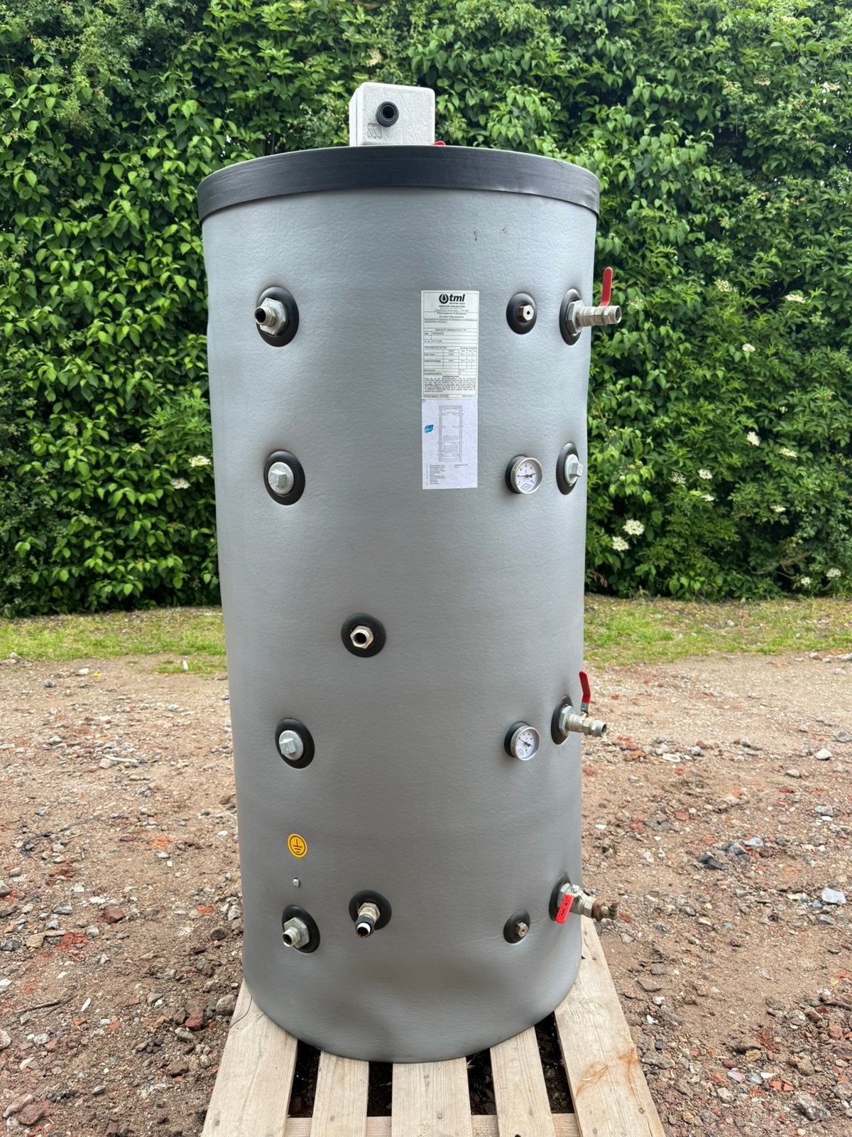 TML PFS500R buffervat 500 liter solar wisselaar, TML Buffervat 500 liter, Gebruikt, Buffervat 500 liter mer solarspiraal, Www.cvheat.com