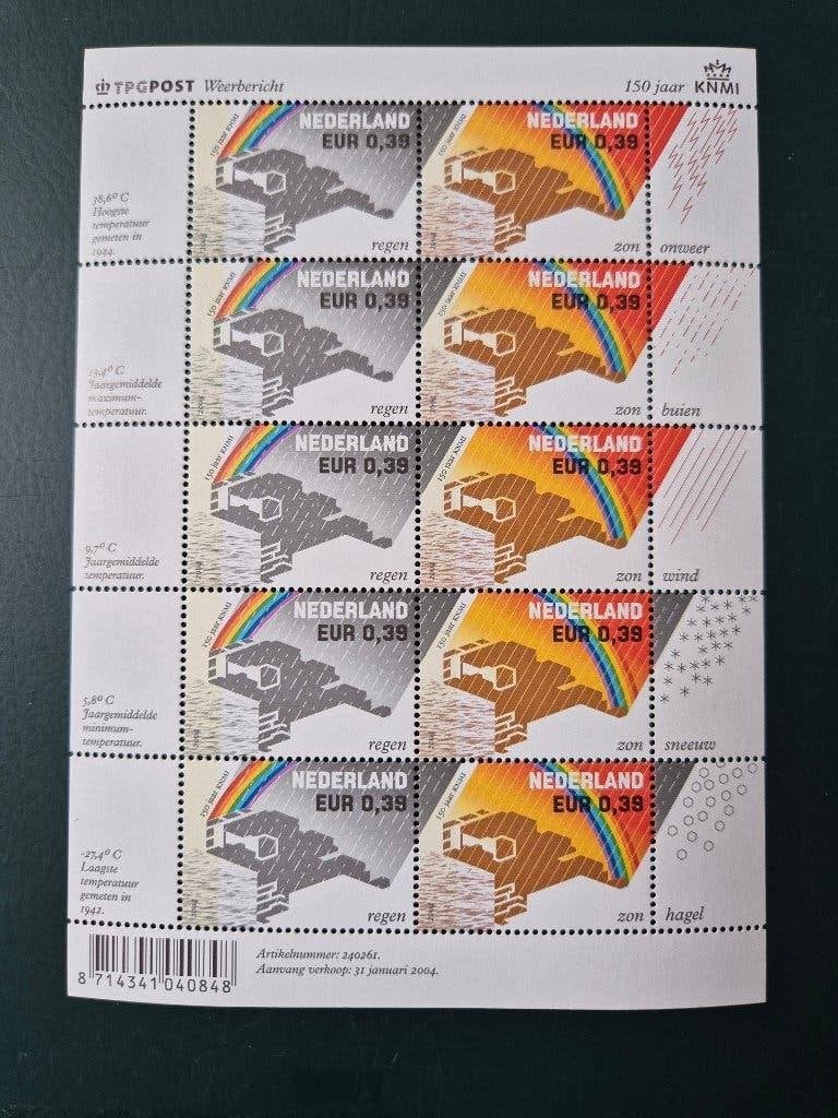 NVPH V2248 - Velletje KNMI 2004 - postfris - mooi!, Postzegels en Munten, Ophalen of Verzenden, Na 1940, Postfris