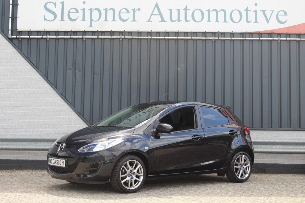 Mazda 2 1.3 TS Plus/Airco/5 drs/ 43dkm/Mazda onderhouden, Voorwielaandrijving, Gebruikt, Zwart, Origineel Nederlands