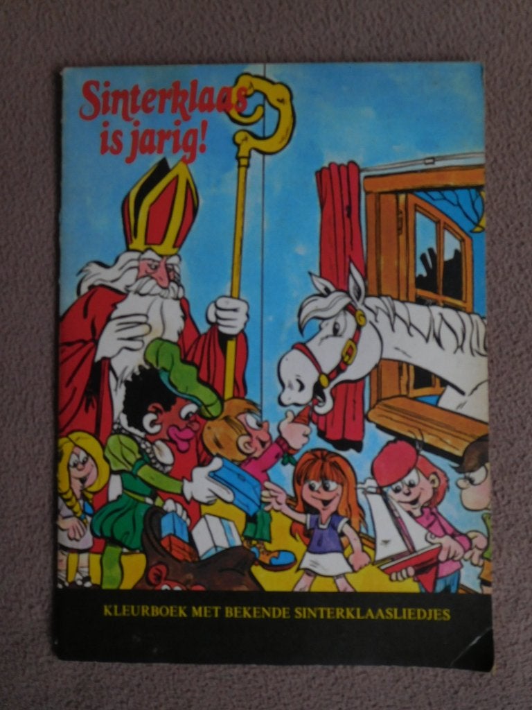 Sinterklaas is jarig, kleurboek met Sinterklaasliedjes, Gelezen, 5 of 6 jaar, Fictie algemeen, Jongen of Meisje