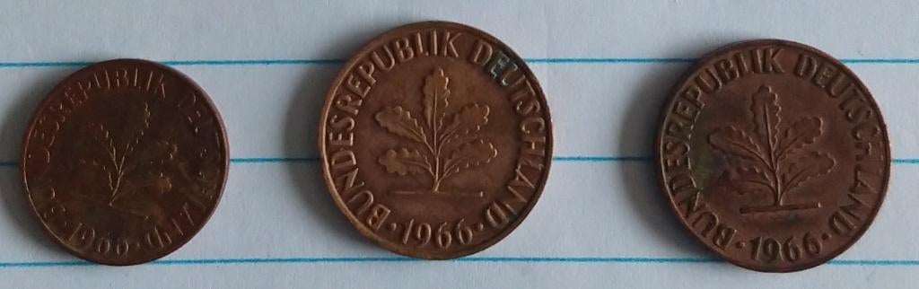 Duitse munten 1966, volgnr 41, Ophalen of Verzenden, Duitsland, Overige waardes, Losse munt